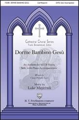 Dorme Bambino Jesu SATB choral sheet music cover